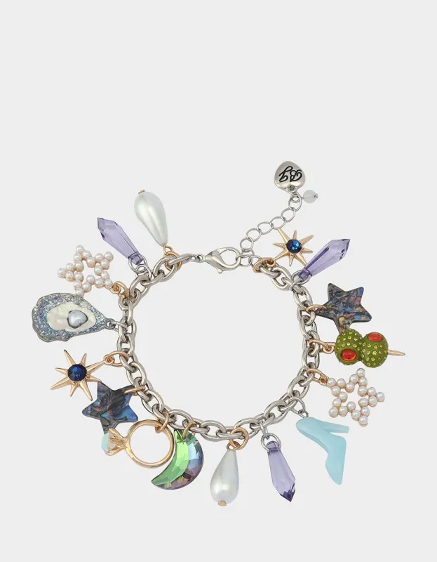 CELESTIAL SOIREE CHARM BRACELET MULTI sold by Betsey Johnson