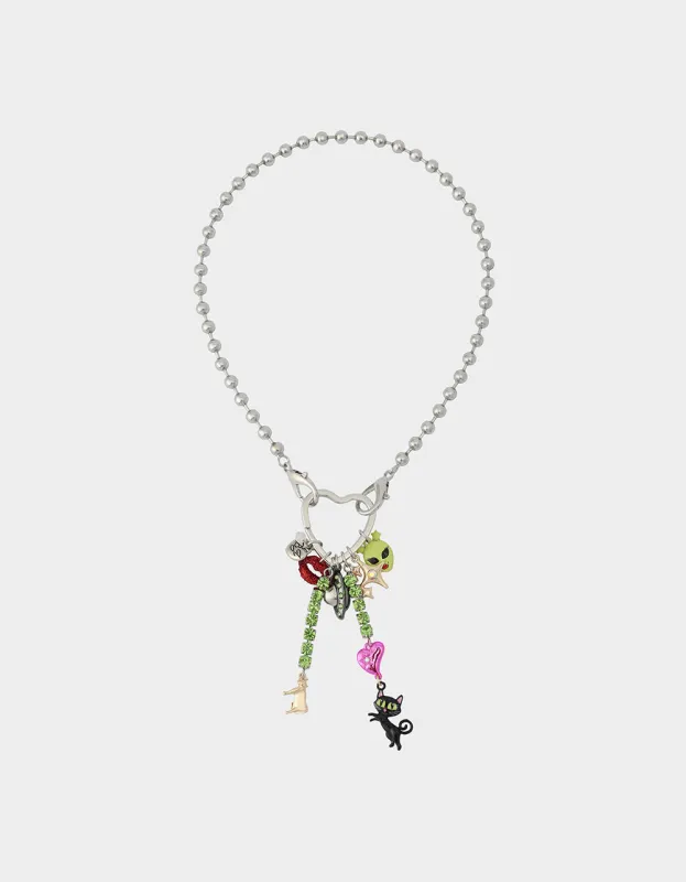 ALIEN PEARL PENDANT MULTI sold by Betsey Johnson