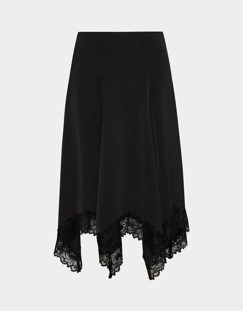 LACE SLIP MIDI SKIRT BLACK sold by Betsey Johnson product image thumbnail 2
