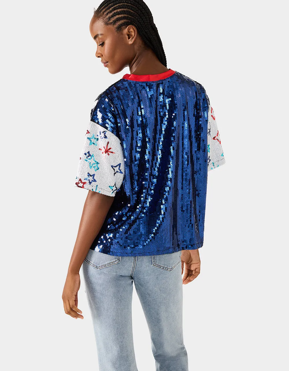 TEAM USA JERSEY BLUE sold by Betsey Johnson product image thumbnail 5