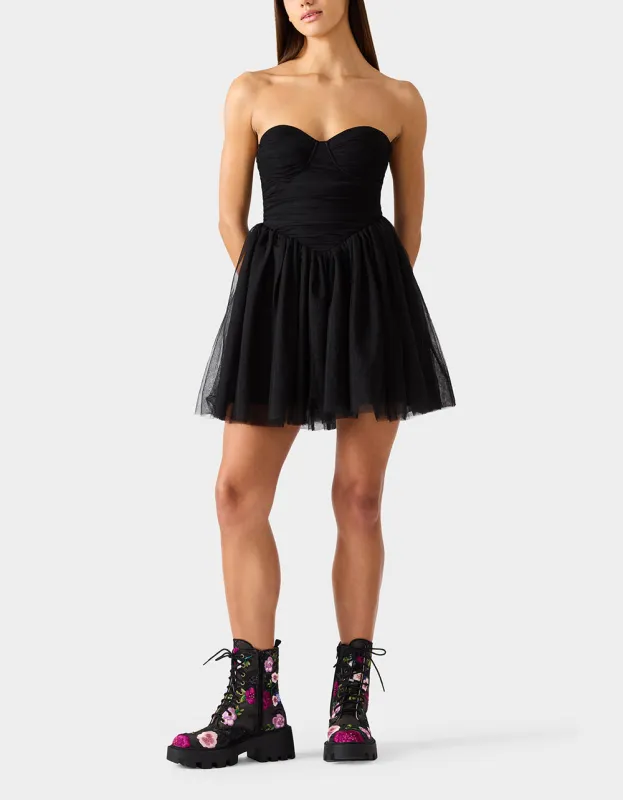 TULLE TWIRL DRESS BLACK sold by Betsey Johnson