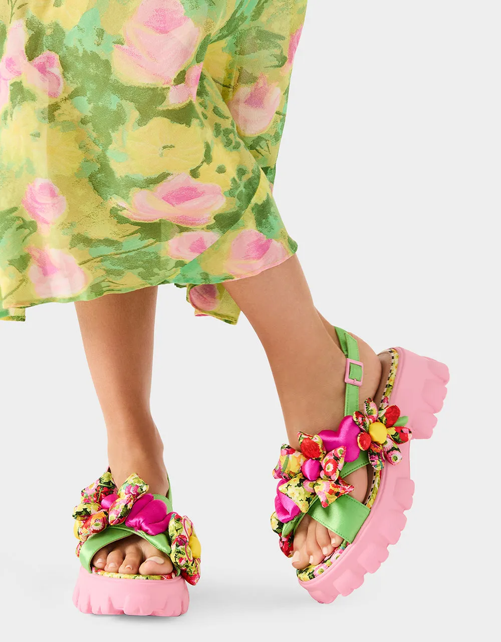 JEROMY GREEN FLORAL MULTI sold by Betsey Johnson product image thumbnail 2