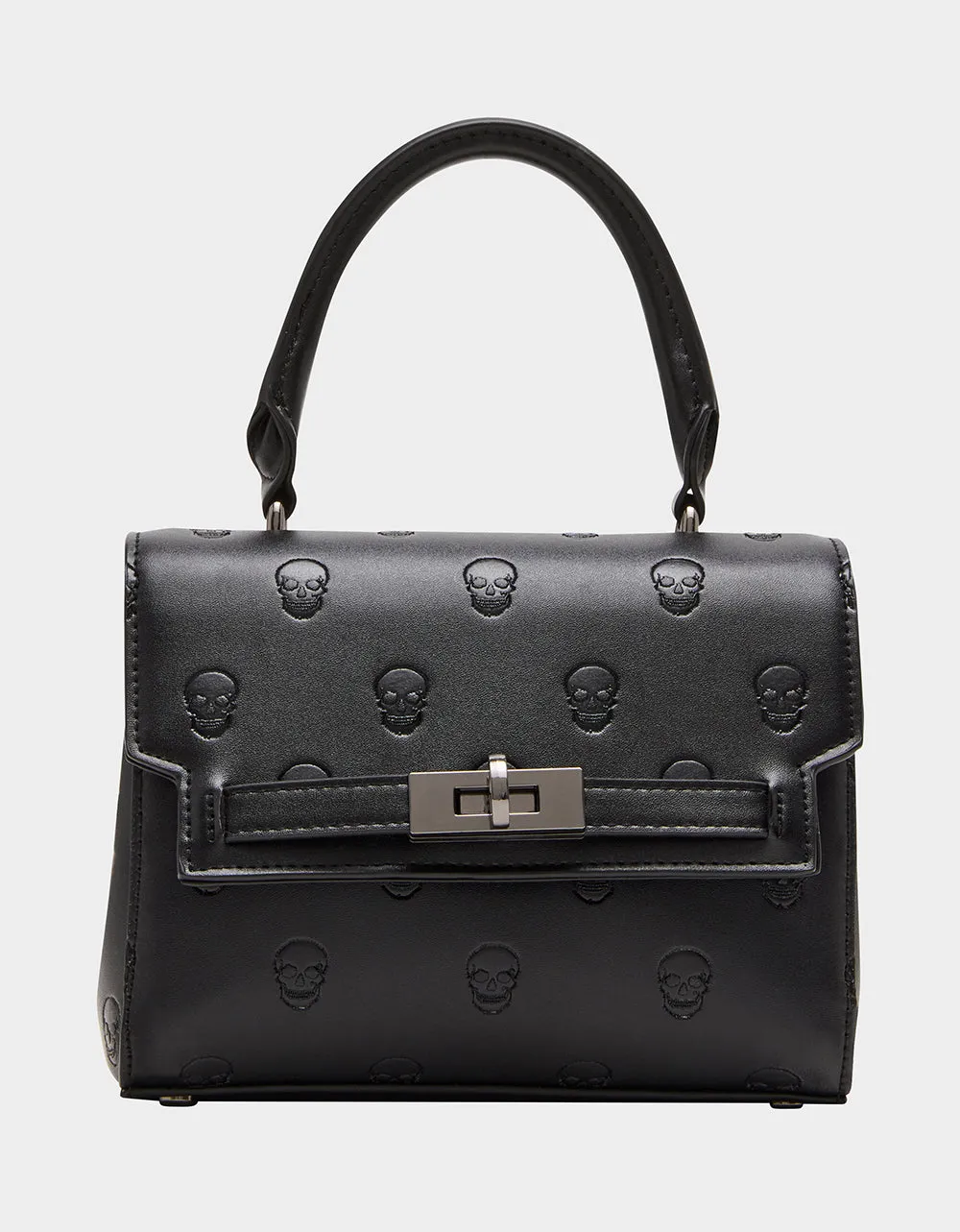 SKULLICIOUS TOP HANDLE BLACK sold by Betsey Johnson