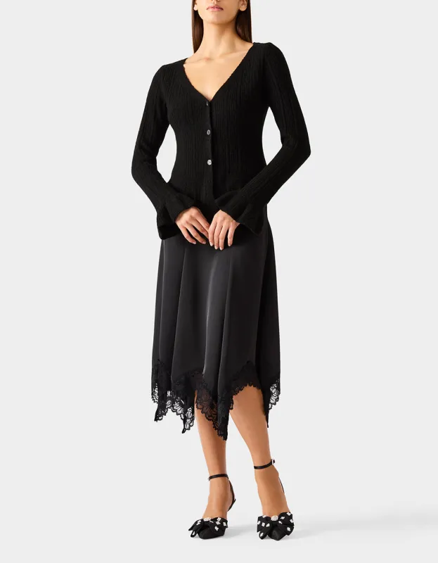 BELLE CARDIGAN BLACK sold by Betsey Johnson