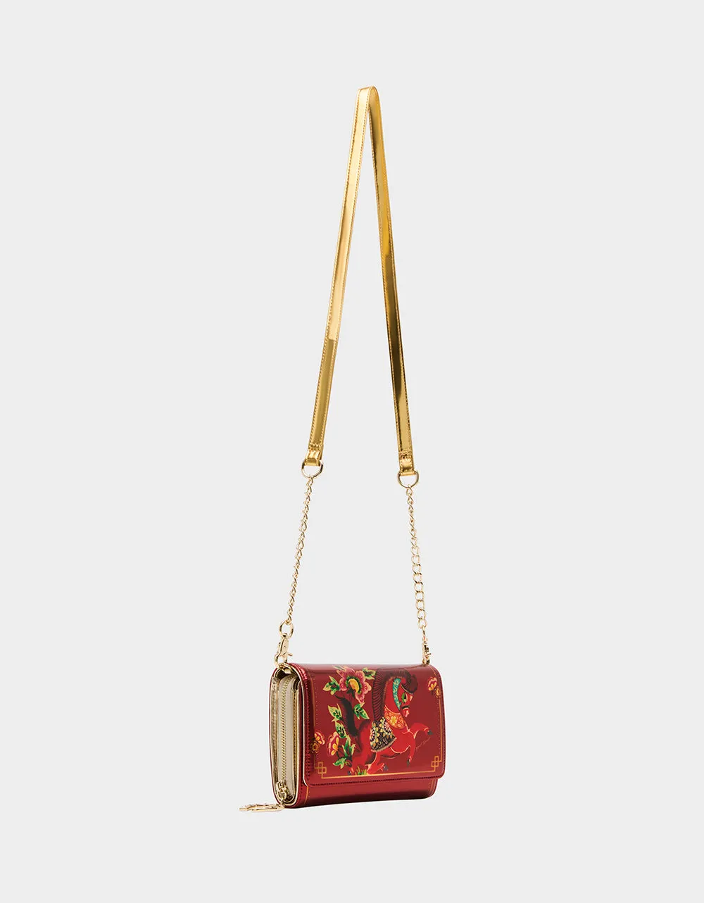 CHINESE NEW YEAR WALLET ON CHAIN RED sold by Betsey Johnson product image thumbnail 2