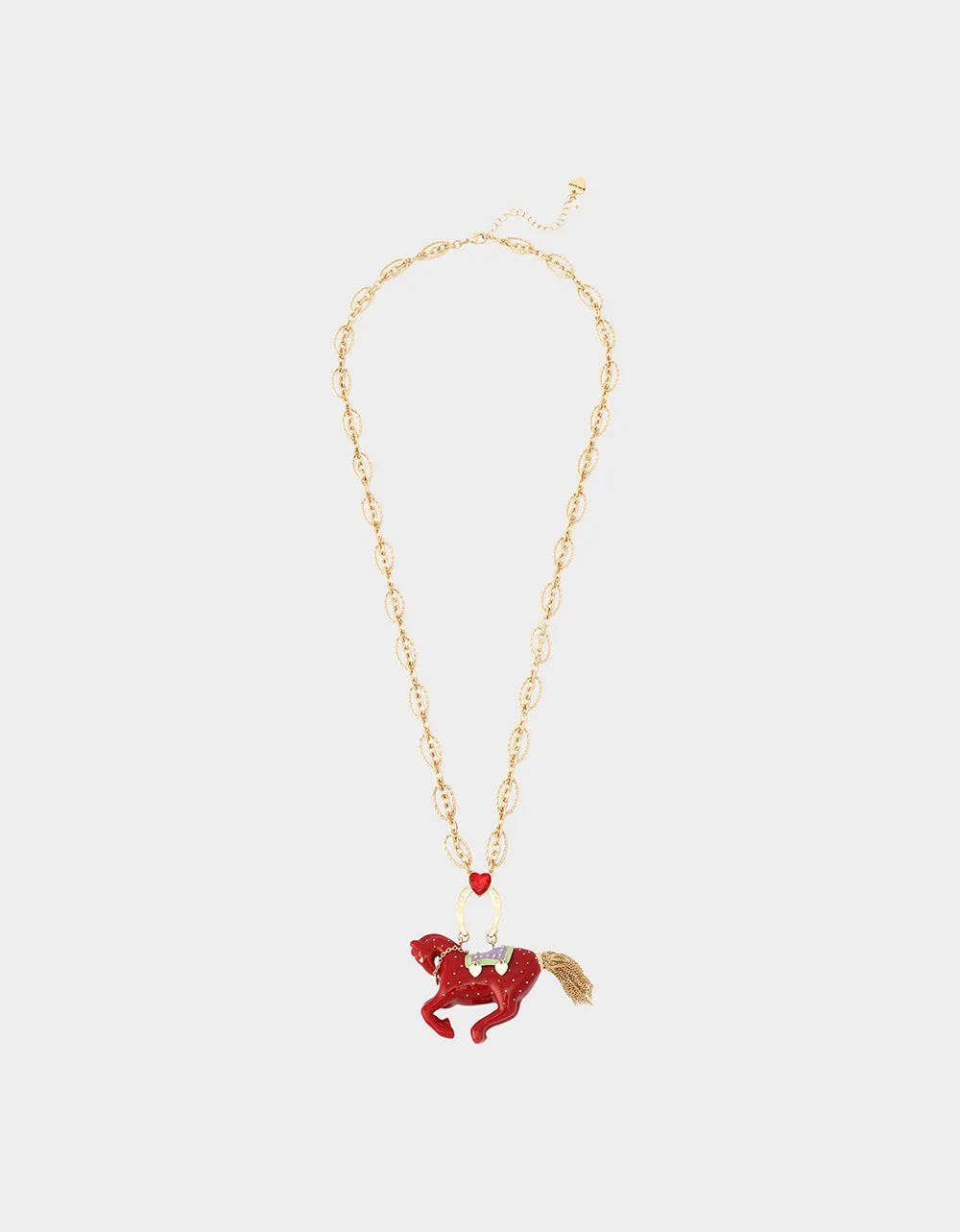 YEAR OF THE HORSE PENDANT RED sold by Betsey Johnson