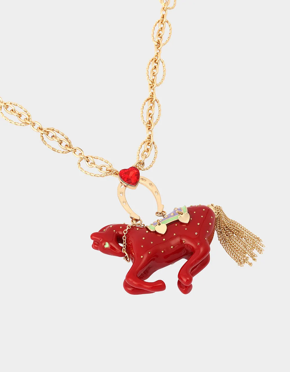 YEAR OF THE HORSE PENDANT RED sold by Betsey Johnson product image thumbnail 3