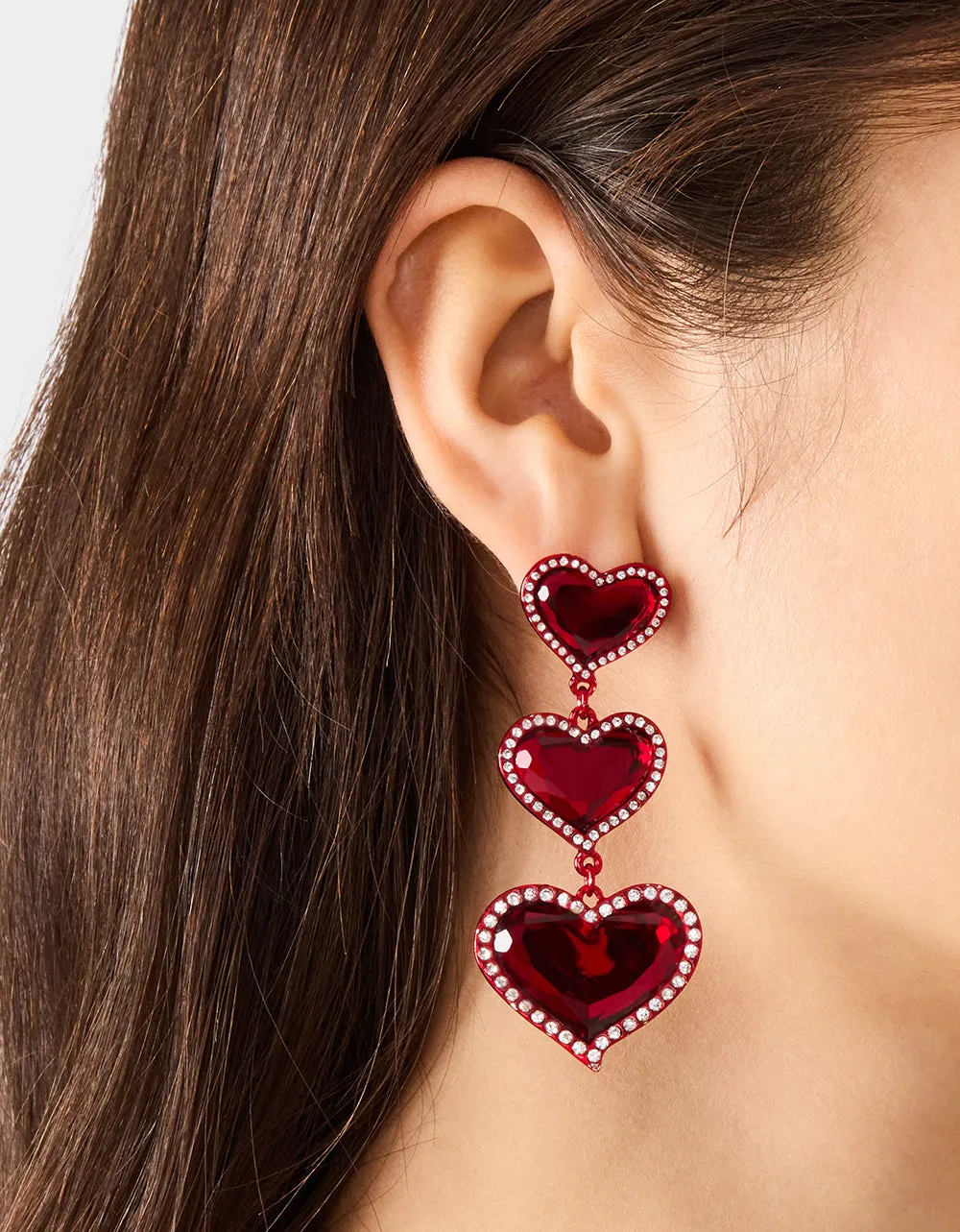 LOVE SPELL DROP EARRINGS RED sold by Betsey Johnson product image thumbnail 4