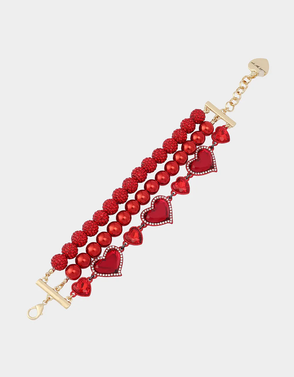 LOVE SPELL MULTI BRACELET RED sold by Betsey Johnson product image thumbnail 3