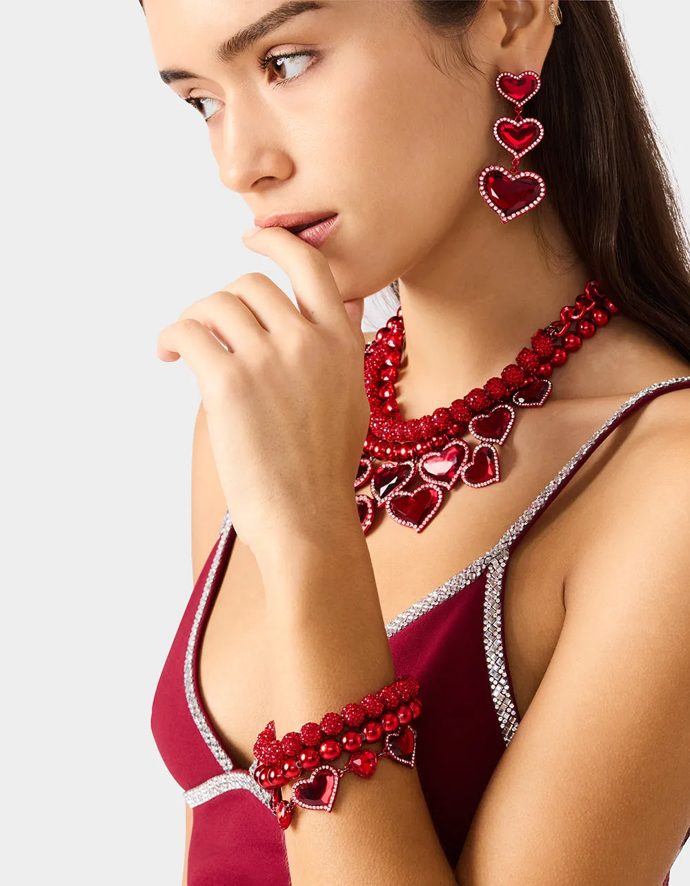 LOVE SPELL MULTI BRACELET RED sold by Betsey Johnson product image thumbnail 2