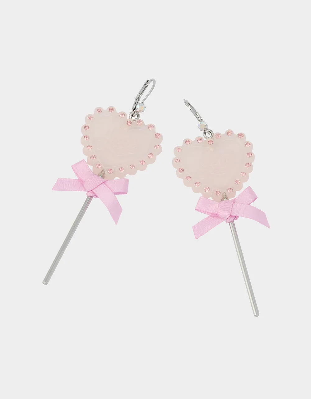 LOLLIPOP DROP EARRINGS LIGHT PINK sold by Betsey Johnson product image thumbnail 2
