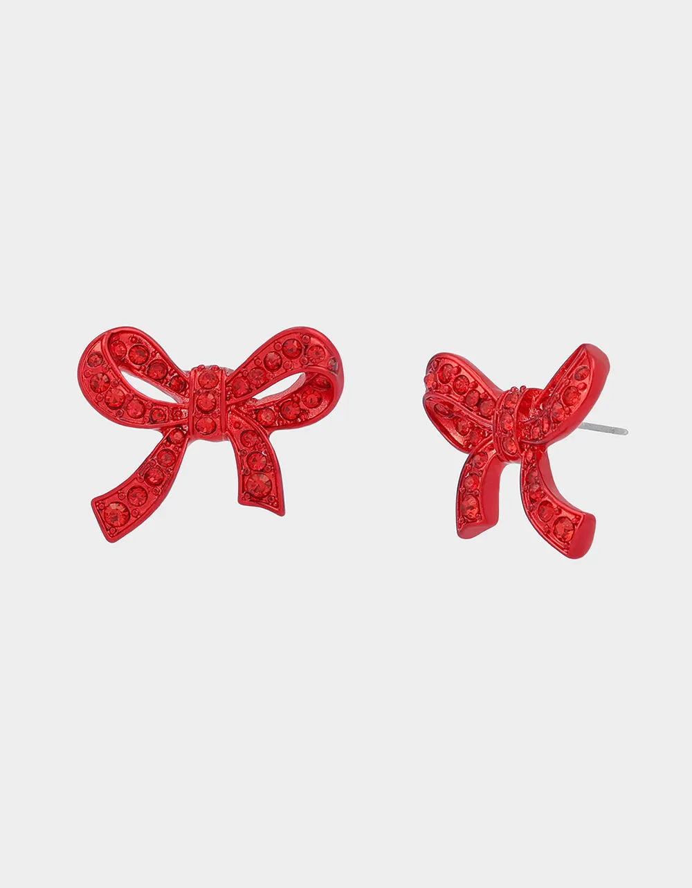 BOW STUD EARRINGS RED sold by Betsey Johnson