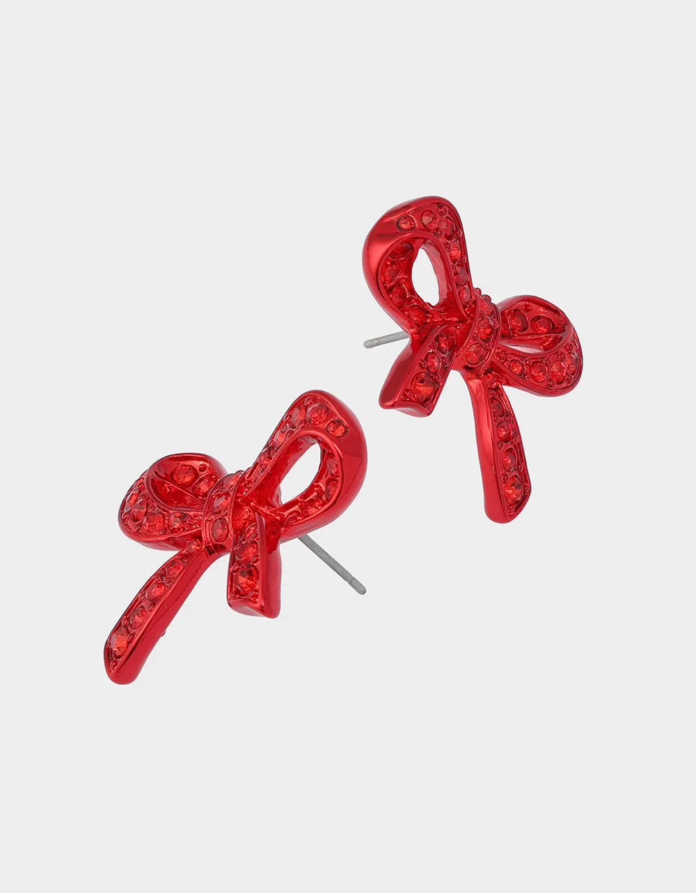 BOW STUD EARRINGS RED sold by Betsey Johnson product image thumbnail 3