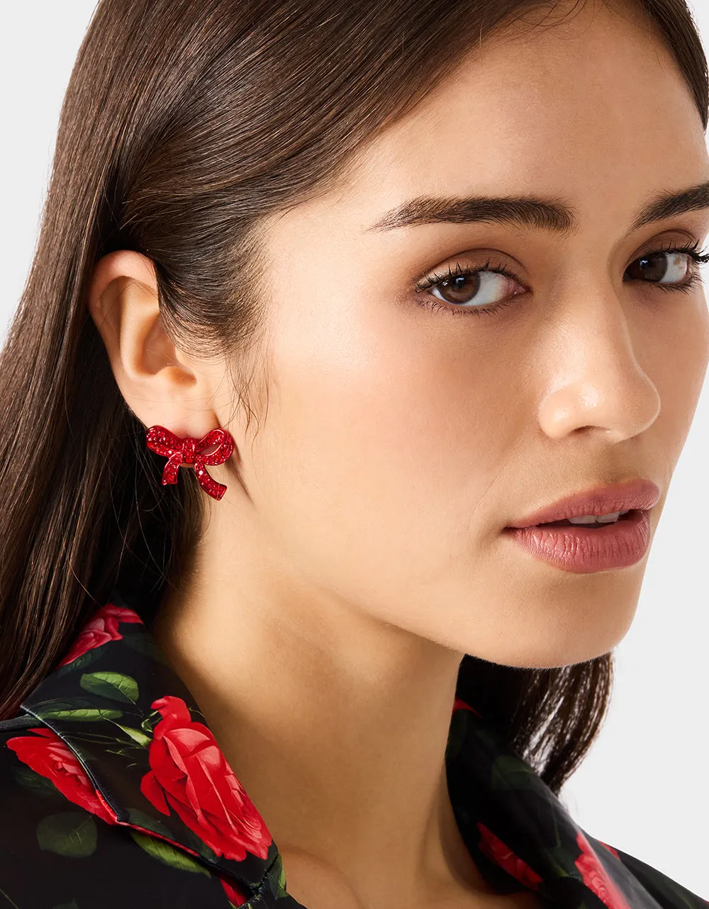 BOW STUD EARRINGS RED sold by Betsey Johnson product image thumbnail 2