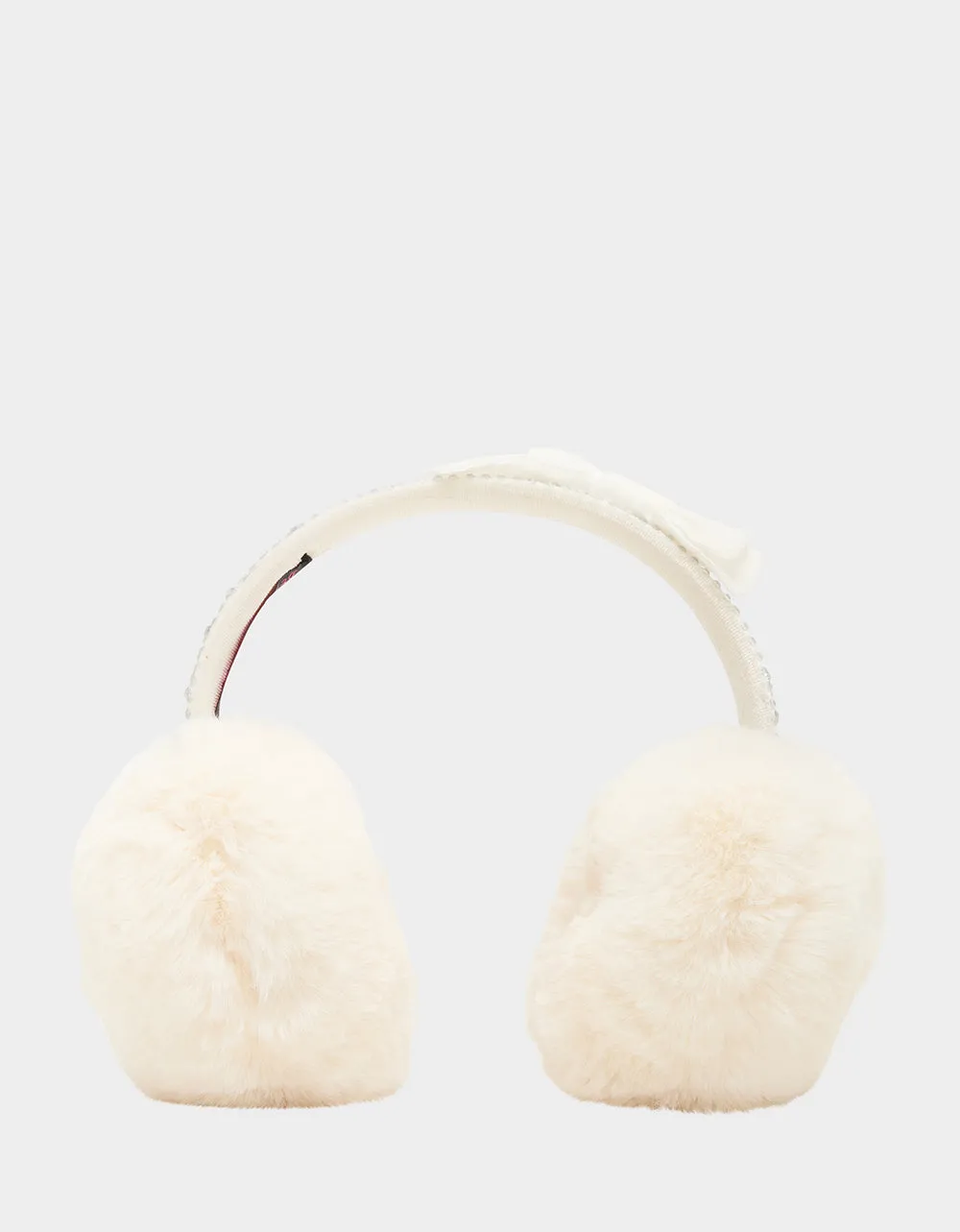 VELVET BOW EARMUFF WITH RHINESTONES IVORY sold by Betsey Johnson product image thumbnail 2