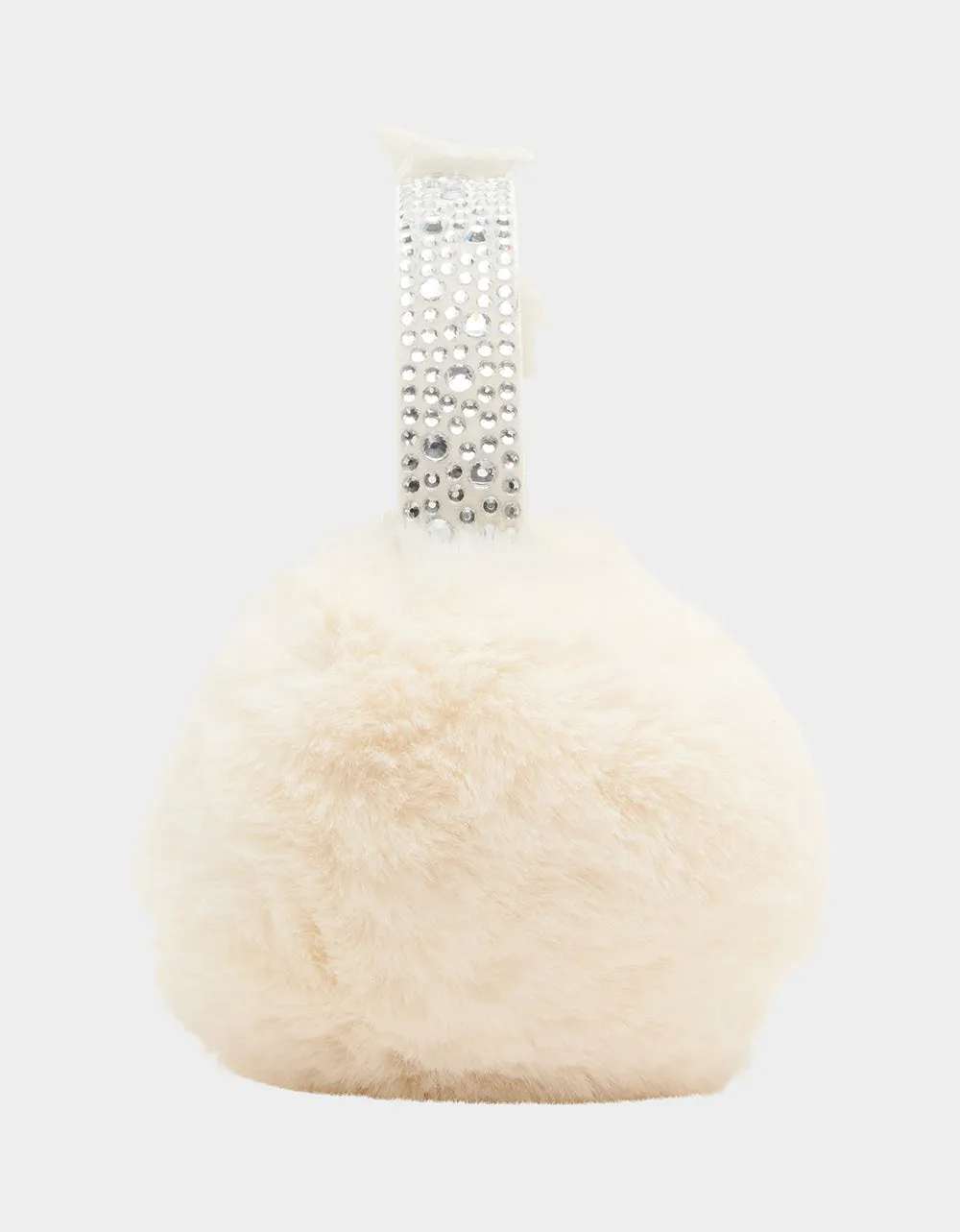VELVET BOW EARMUFF WITH RHINESTONES IVORY sold by Betsey Johnson product image thumbnail 3