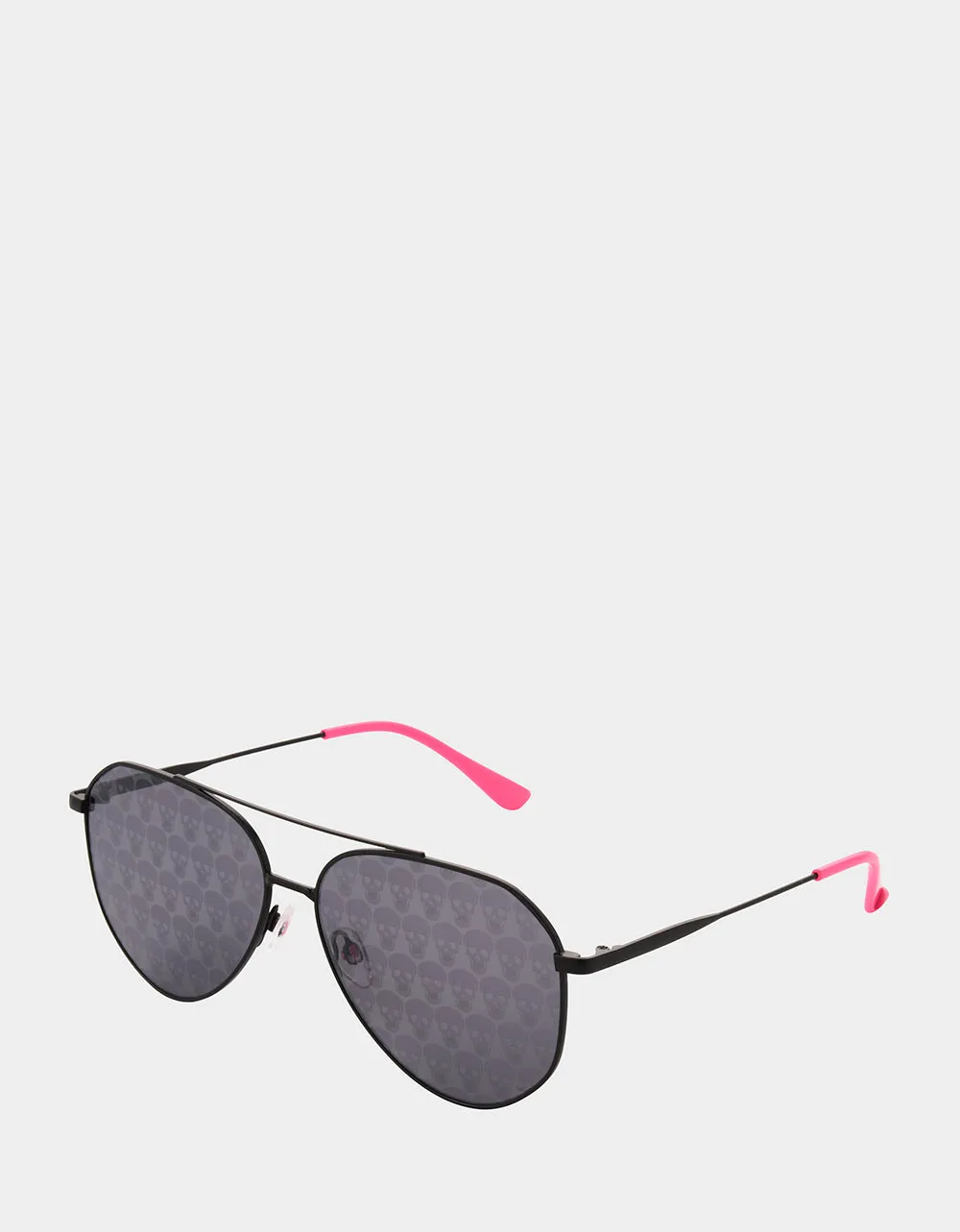 THE FINE PRINT AVIATOR SUNGLASSES BLACK sold by Betsey Johnson product image thumbnail 3