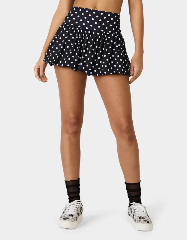 BUBBLE PRINT POLKA DOT SKIRT BLACK MULTI sold by Betsey Johnson