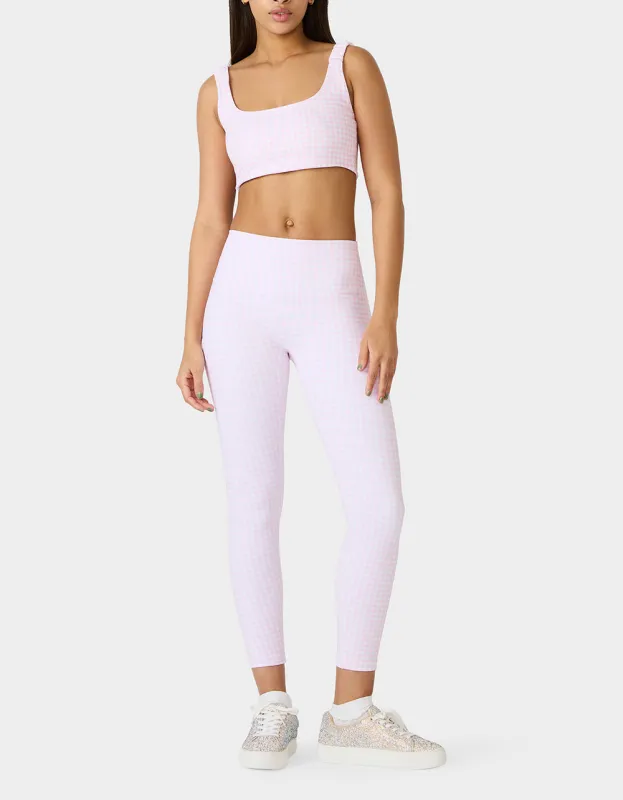 GINGHAM PRINT HIGHRISE LEGGING PINK MULTI sold by Betsey Johnson