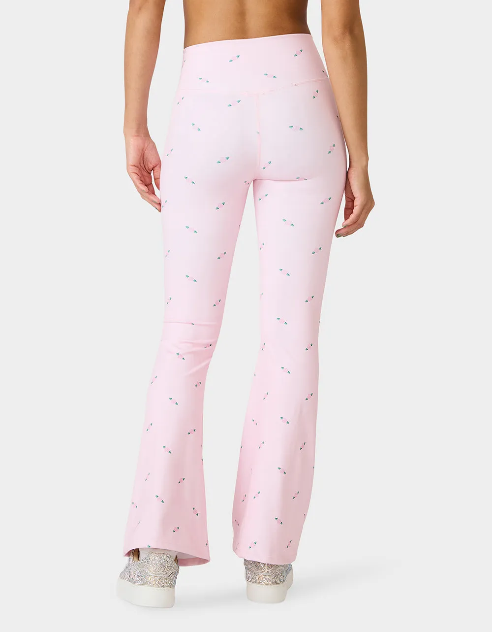 ROSE PRINT CROSSOVER LEGGINGS PINK ROSE sold by Betsey Johnson product image thumbnail 3