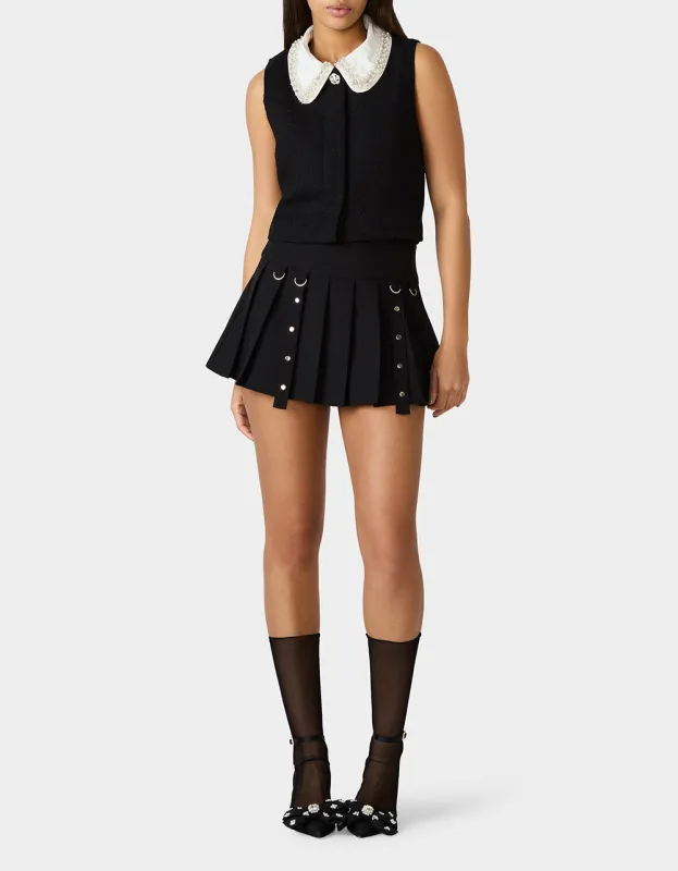 LUSTER NOIR TOP BLACK sold by Betsey Johnson