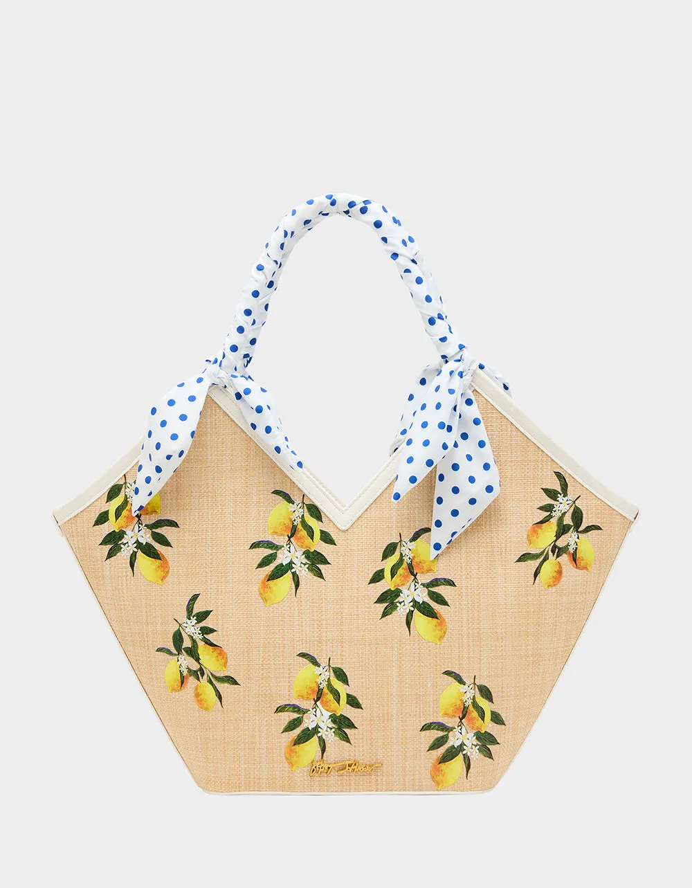 DON'T BE TARTY TOTE NATURAL sold by Betsey Johnson product image thumbnail 4