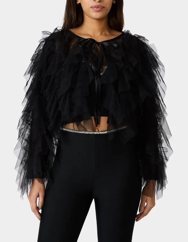 PRIMA PUFF BLACK sold by Betsey Johnson