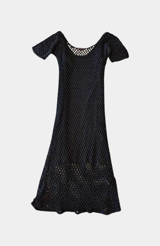 Black crochet dress | RE:LUV sold by Betsey Johnson product image thumbnail 2