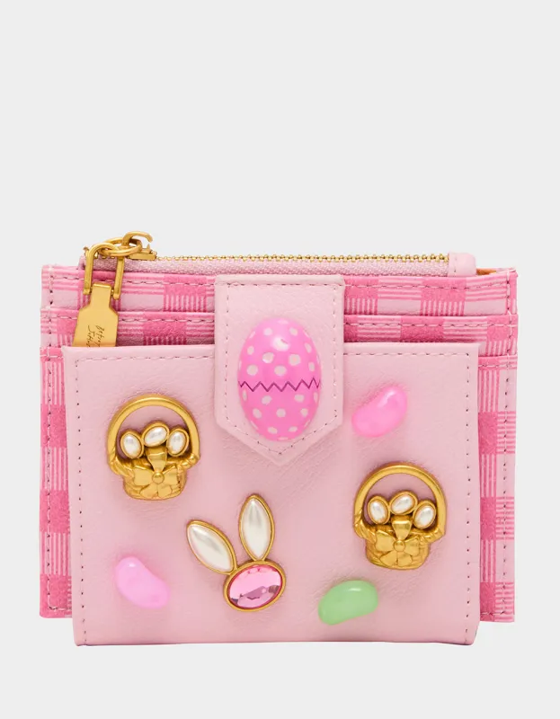 A TISKET A TASKET WALLET PINK MULTI sold by Betsey Johnson