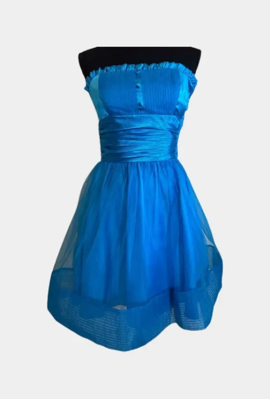 Tulle runway strapless mini dress | RE:LUV sold by Betsey Johnson