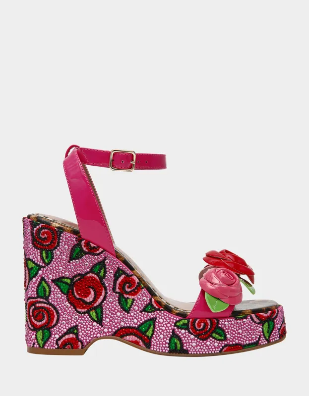 LIZZETE FUCHSIA ROSE sold by Betsey Johnson