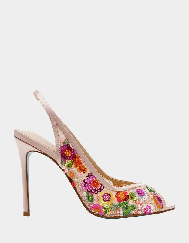 GERRI NUDE FLORAL made by Betsey Johnson