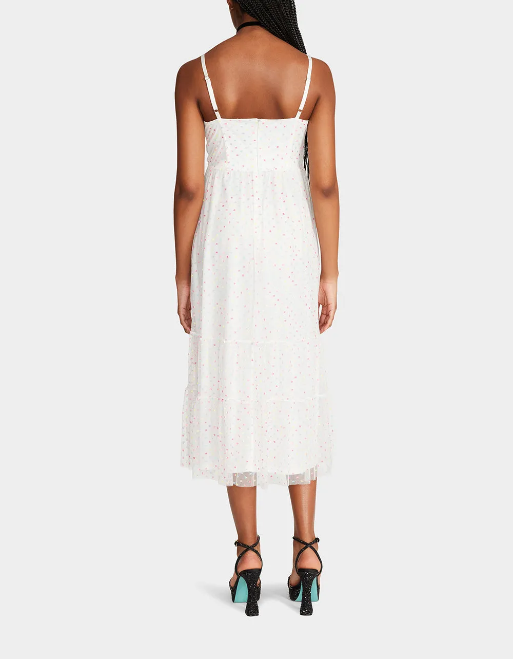 GARDEN VIBES CORSET MIDI DRESS WHITE MULTI | RE:LUV sold by Betsey Johnson product image thumbnail 3