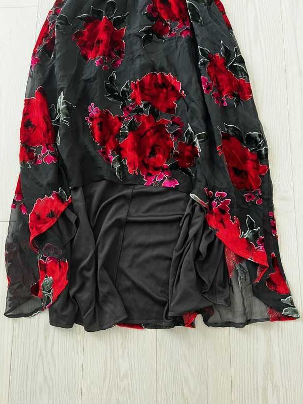 Rosalia Floral Velvet Hi-Lo Bustier | RE:LUV sold by Betsey Johnson product image thumbnail 4