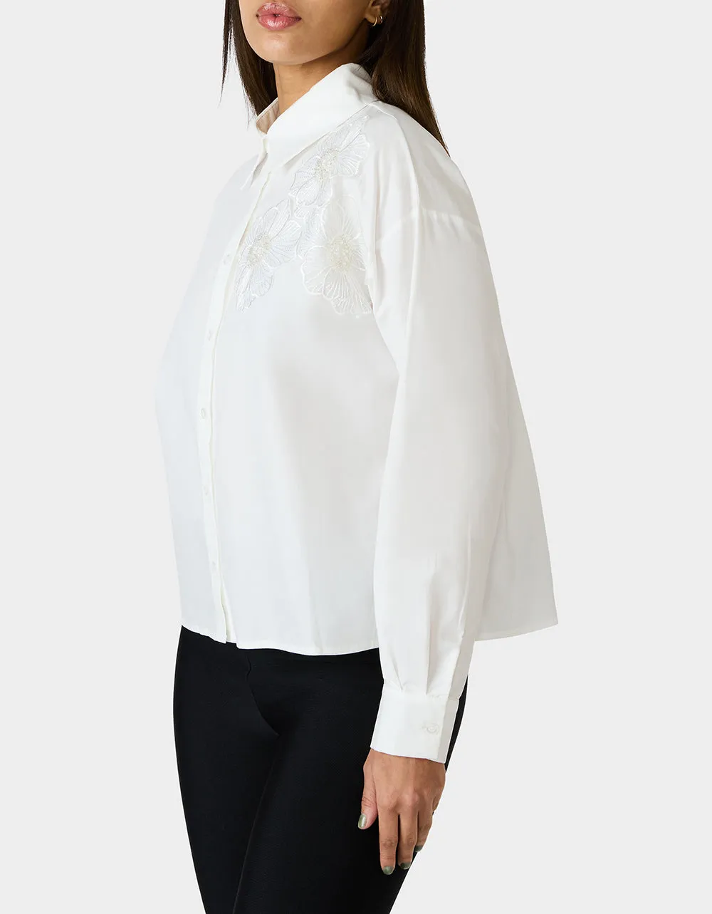 BETSEY BLOOM SHIRT OFF WHITE sold by Betsey Johnson product image thumbnail 4