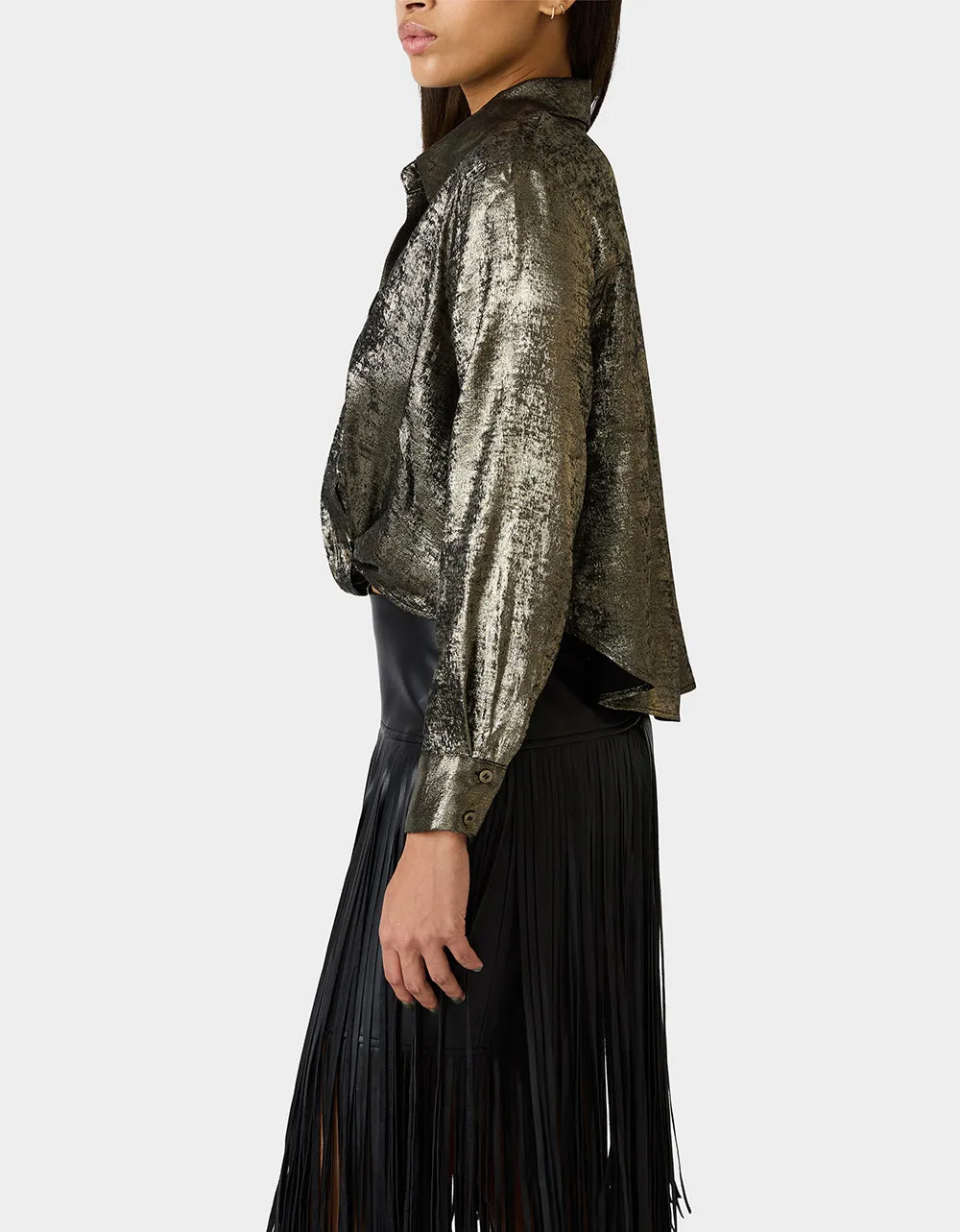 GOLD RUSH TOP BLACK/GOLD sold by Betsey Johnson product image thumbnail 4