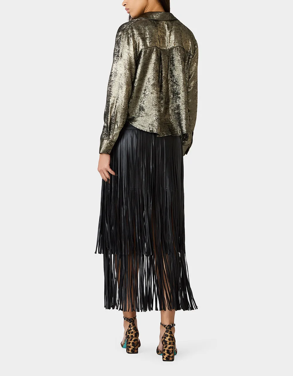 GOLD RUSH TOP BLACK/GOLD sold by Betsey Johnson product image thumbnail 3