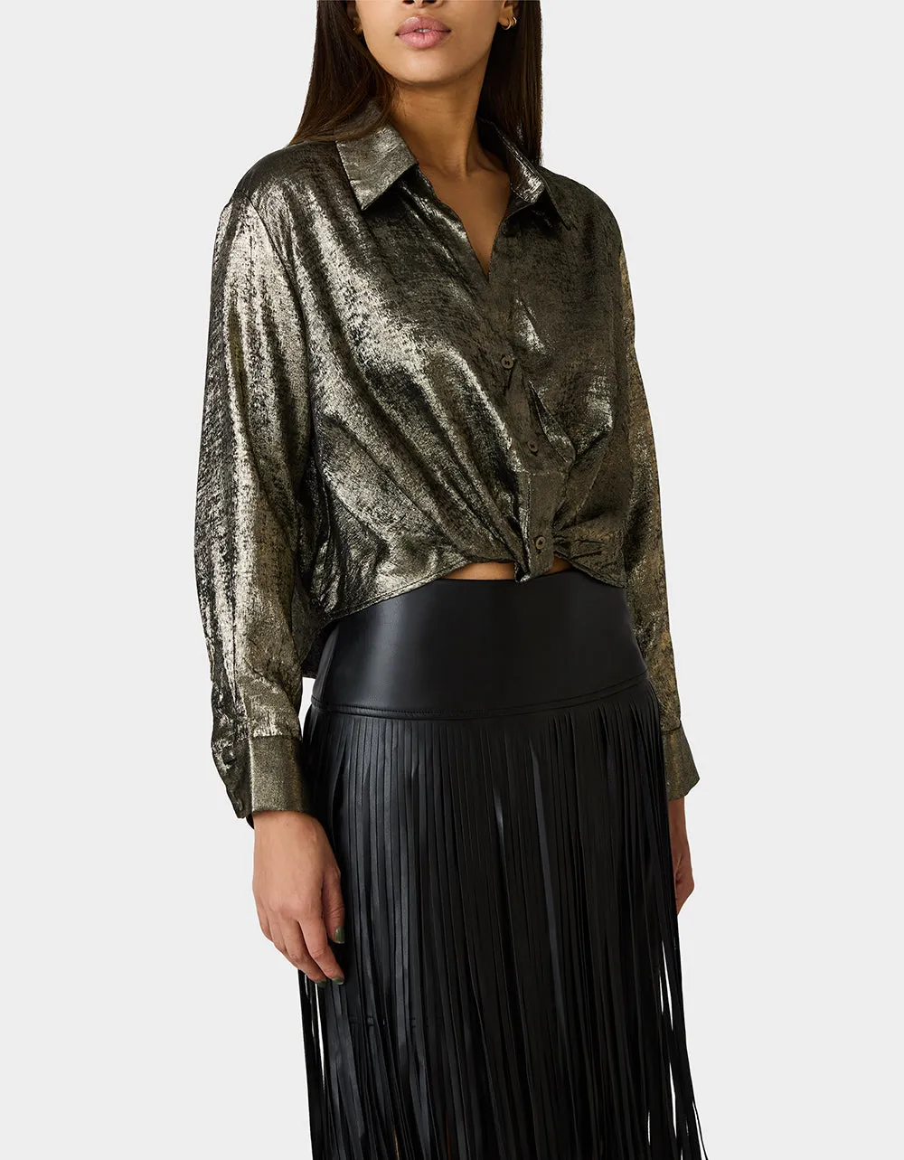 GOLD RUSH TOP BLACK/GOLD sold by Betsey Johnson product image thumbnail 2