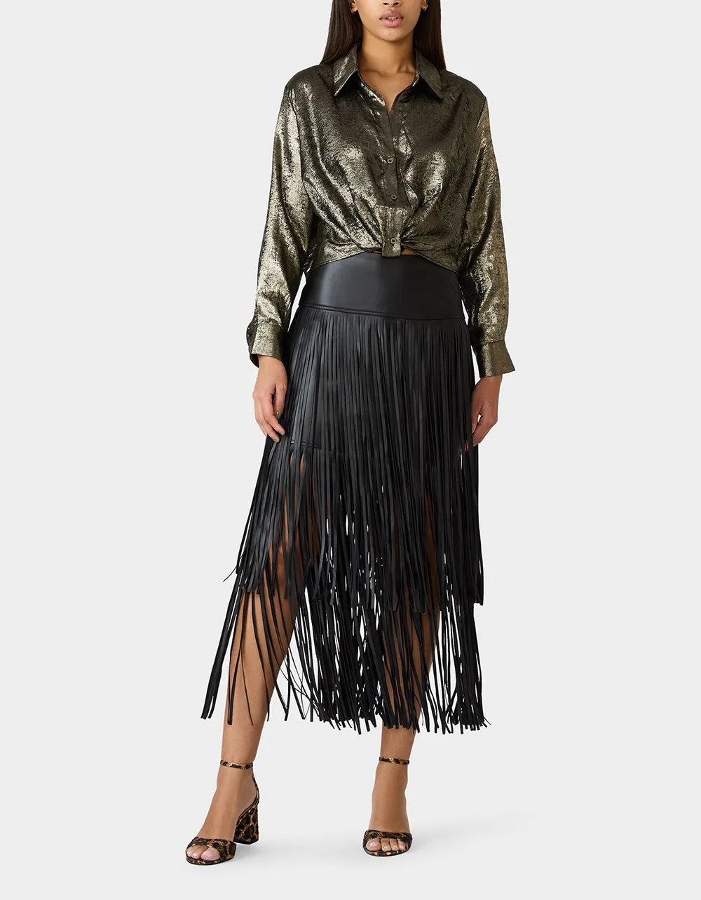 GOLD RUSH TOP BLACK/GOLD sold by Betsey Johnson product image thumbnail 5