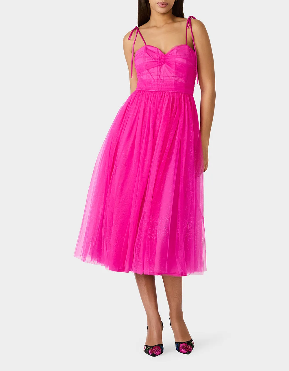 GLITTER TULLE MULTI MAGENTA sold by Betsey Johnson