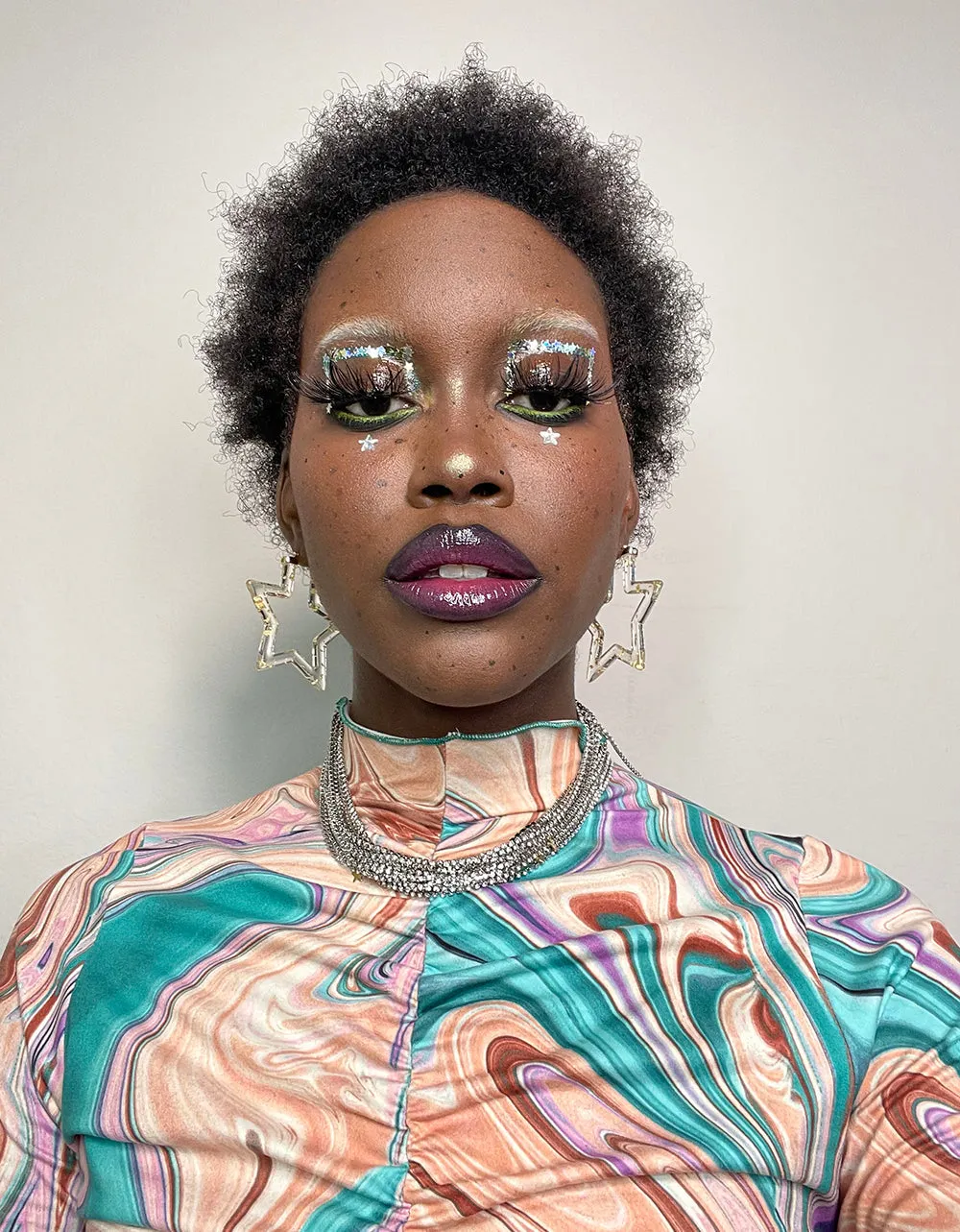 CELESTIAL PUNK STAR CHOKER | RE:LUV sold by Betsey Johnson product image thumbnail 3