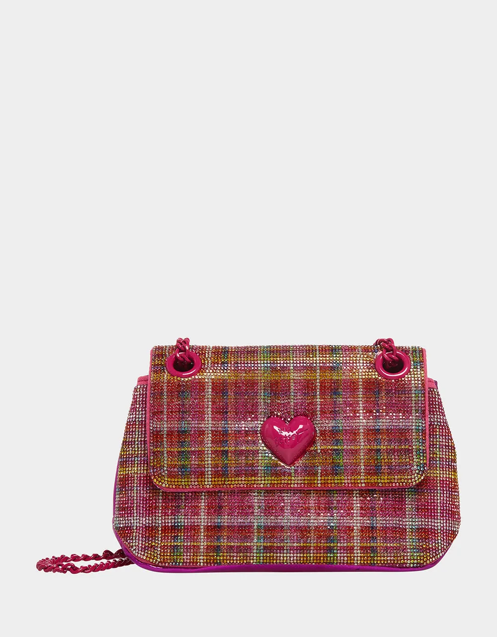 RHINESTONE CONVERTIBLE SHOULDER BAG PINK | RE:LUV sold by Betsey Johnson product image thumbnail 5