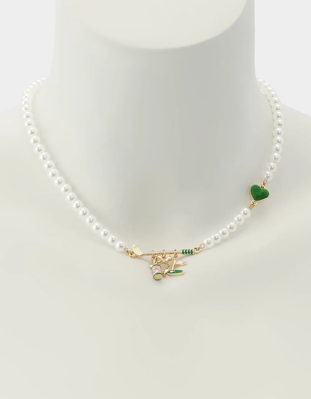 GOLF FRONTAL NECKLACE GREEN sold by Betsey Johnson product image thumbnail 4