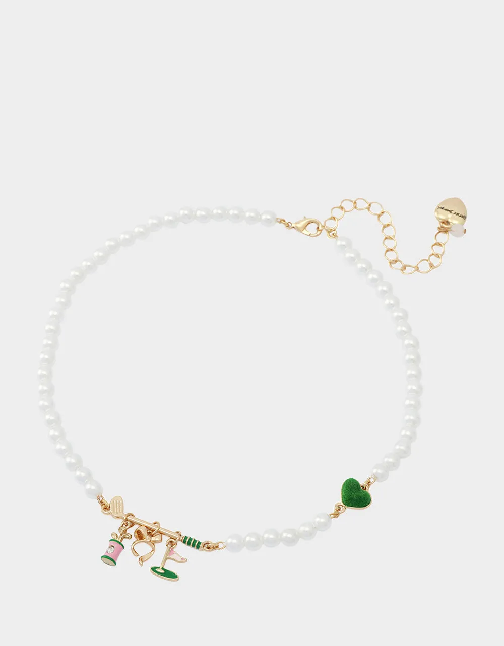 GOLF FRONTAL NECKLACE GREEN sold by Betsey Johnson product image thumbnail 2