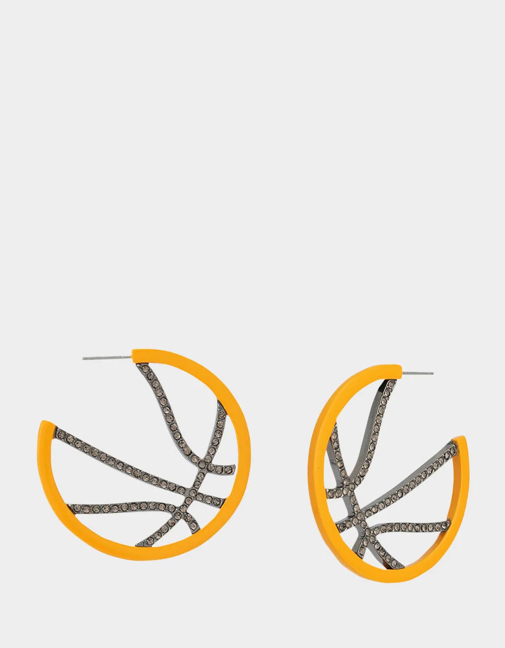 BASKETBALL HOOP EARRINGS ORANGE sold by Betsey Johnson product image thumbnail 2