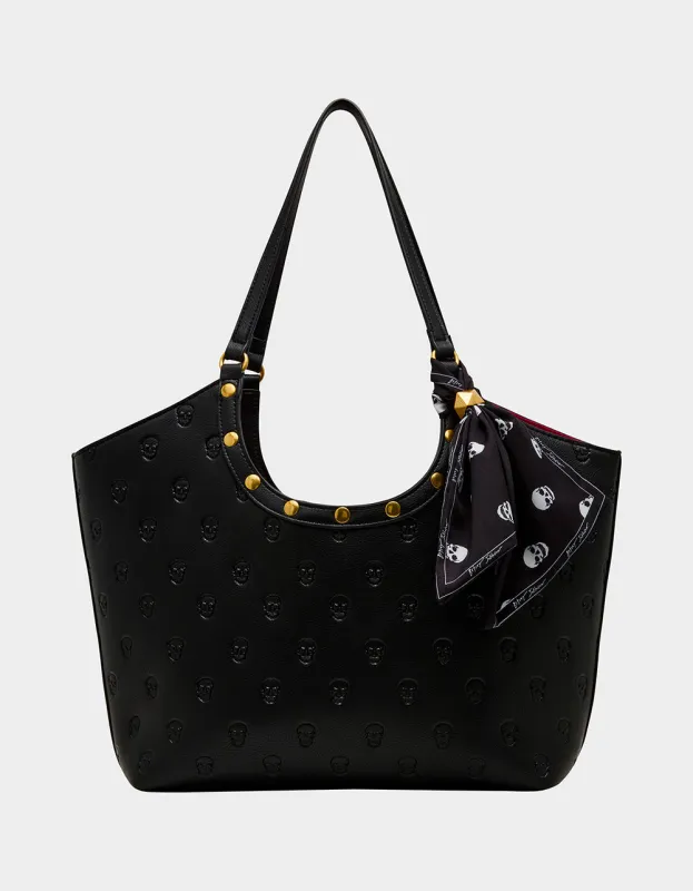 GET AHEAD TOTE BLACK sold by Betsey Johnson