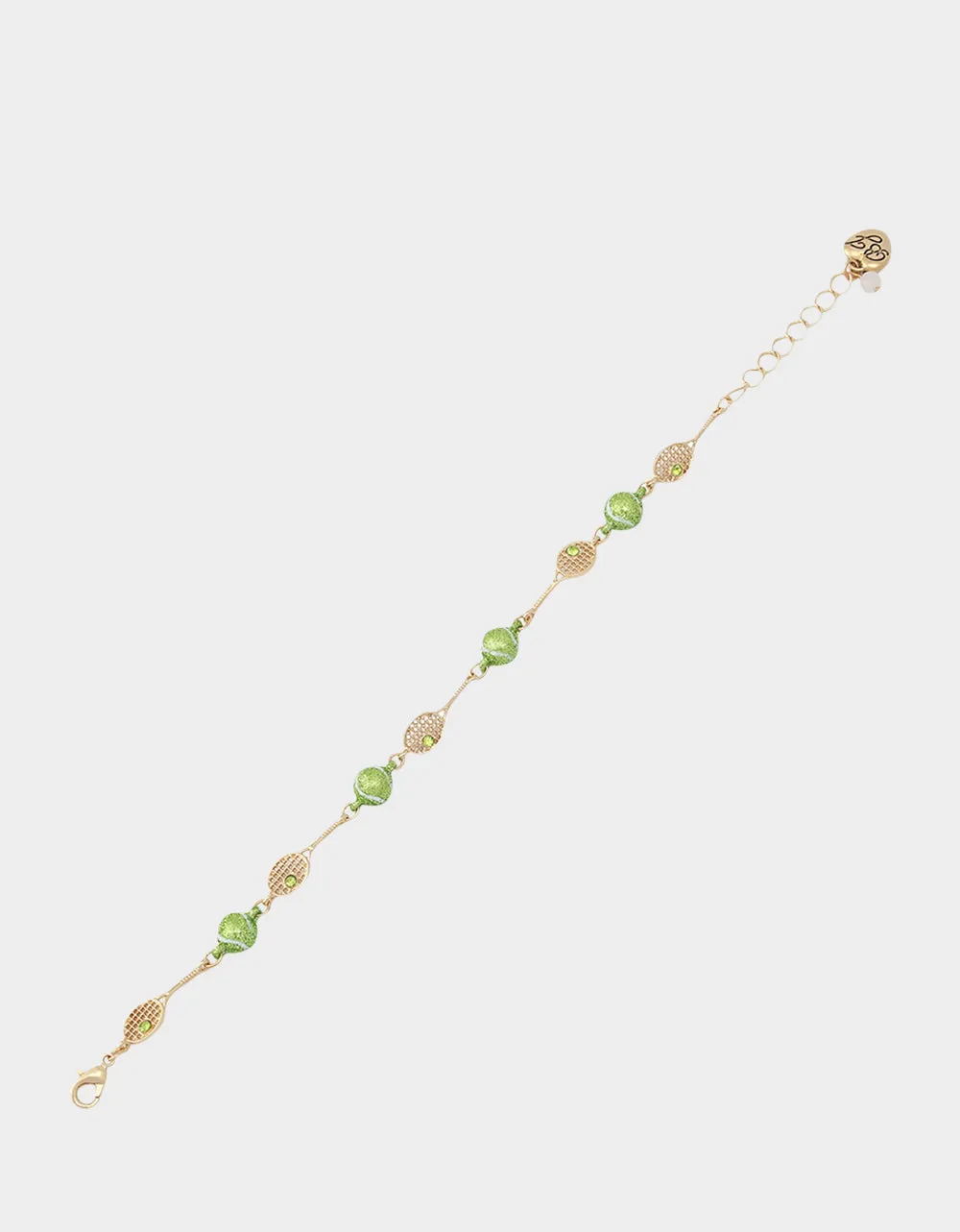 TENNIS RACQUET FLEX BRACELET GREEN sold by Betsey Johnson product image thumbnail 3