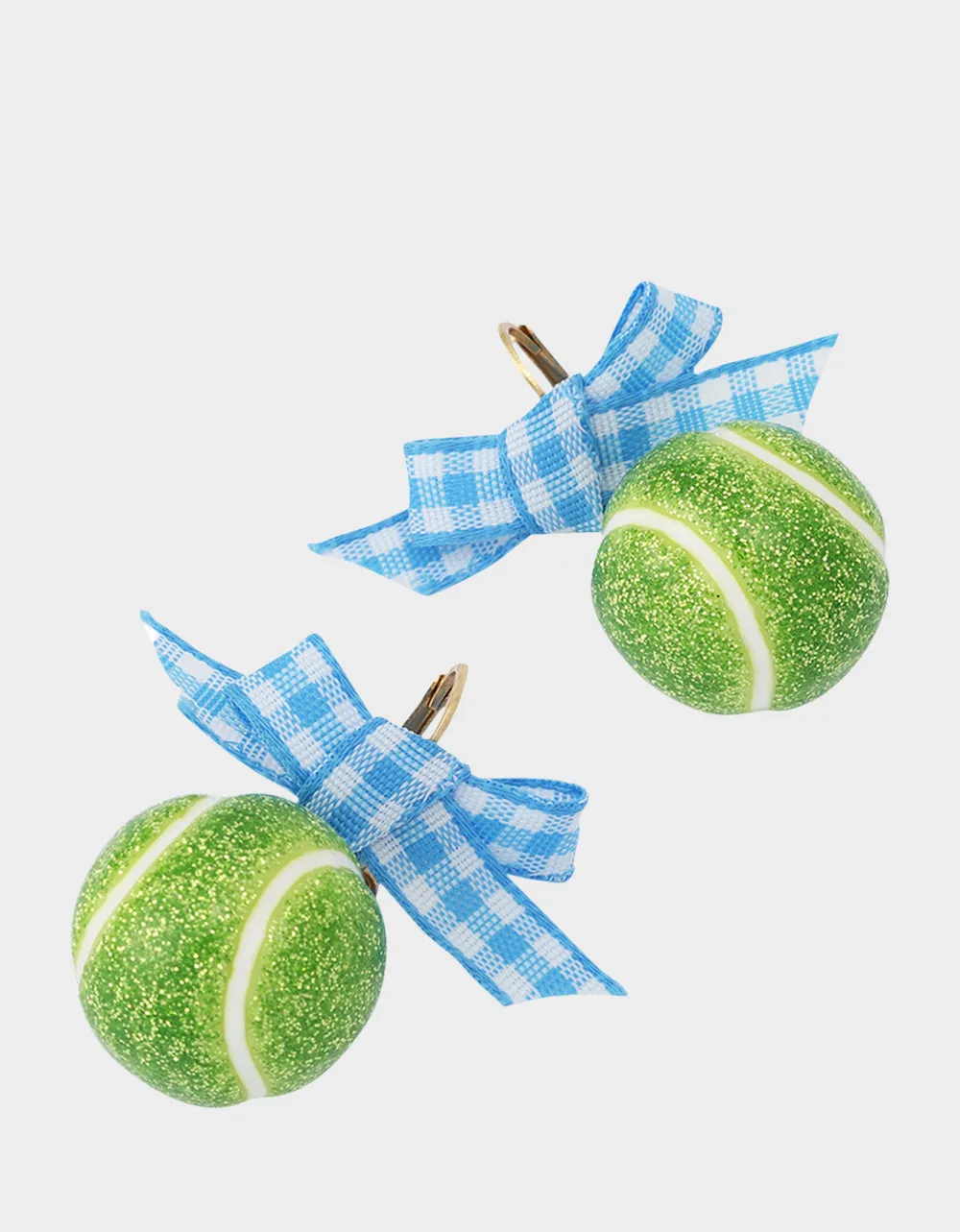 TENNIS BALL LEVER BACK EARRINGS GREEN sold by Betsey Johnson product image thumbnail 2