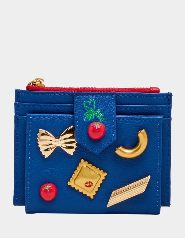 PENNE FOR YOUR THOUGHTS WALLET BLUE made by Betsey Johnson