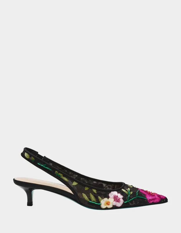 FELIX BLACK MULTI FLORAL | RE:LUV sold by Betsey Johnson